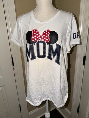 Gap Disney Minnie Mouse Shirt Women Mom White Size XXL